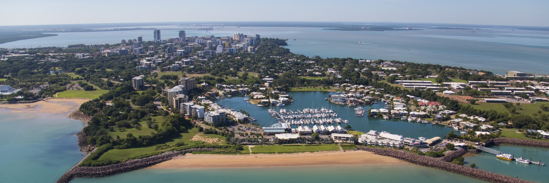 Aerial view of Darwin City