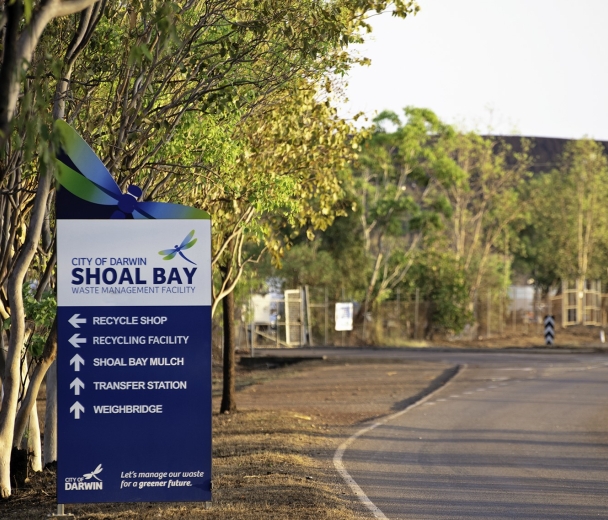 Shoal Bay Sign